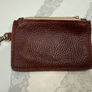Portland Leather Zip Zap Duo Wallet - Nutmeg